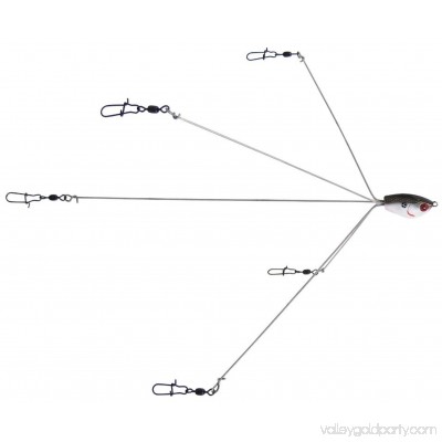 YUM YUMbrella Ultralight 5 Wire Multi-Lure Baitfish No Rattle Rig Fishing Lure